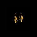 Olive 3 Pearl Gold Drop Wire Earrings | Michael Michaud | 4781V | Nature Jewelry