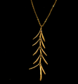 Rosemary Sprig Gold 16" Adjustable Pendant Necklace | Michael Michaud | 7792V | Nature Jewelry