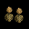 Monstera Leaf Large Post Earrings | Michael Michaud | 3579BZ | Nature Jewelry 