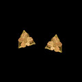 Hydrangea and Leaf Post Earrings | Michael Michaud Jewelry | 3564BZ