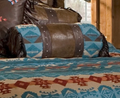 Turquoise Chamarro Southwestern King Bedding Set | Carstens | JB2077-5