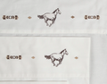 Embroidered Horse Cotton Queen Sheet Set | Carstens | JS204-Q