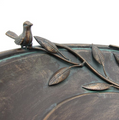 Two Birds Iron Birdbath with Bronze Finish | Zaer International | ZR180387-BZ