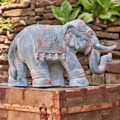 Boho Elephant Garden Statue | Zaer International | ZR180388