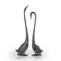 Swan Garden Sculpture Pair "Swan Sweeties" | SPI Home