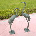 Long Necked Crane Garden Sculpture Pair | SPI Home