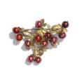 Cranberry Design Pin | Michael Michaud Jewelry | SS5669bzcr