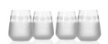 Sea Shore Stemless Wine Glass Set of 4 | Rolf Glass | 809557