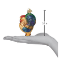 Rooster Glass Ornament | OWC16006
