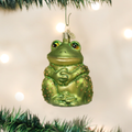 Sitting Frog Glass Ornament | OWC12221