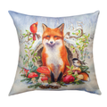 Winter Wonderland Fox Indoor Outdoor Pillow | Manual Woodworkers | MWWSLWWF
