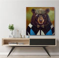 Bear Gallery Wrapped Canvas "Professor Bear" | MV197L