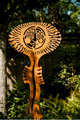 Hand Forged Sun Totem Sculpture