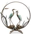 Romantic Heron Pair Sculpture