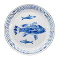 Large Round Fish Enamel Ware Platter 