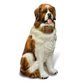 Saint Bernard Ceramic Dog Sculpture | Intrada Italy | ANI2346