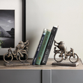  Octopus on Bicycle Bookends Pair | 51142 | SPI Home