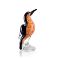 Cobalt and Orange Art Glass Tropical Bird | 76152 | SPI Home