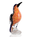 Cobalt and Orange Art Glass Tropical Bird | 76152 | SPI Home