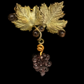 Wild Grape Vine Dainty Brooch | Nature Jewelry | Michael Michaud | 6234BZ