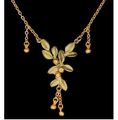 Golden Myrtle 16" Adjustable Pendant Necklace | Michael Michaud | 9448BZ | Nature Jewelry