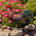 Felix Rooster Iron Garden Statue | Zaer International | ZR220903