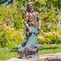 Poseidon Sculpture "Roberto" | ZR343149-GY | Zaer International