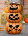  Hand Painted Iron Jack-O-Lantern Totem Pole | ZLIZR210310