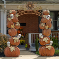 Large "Happy Halloween" Arch with Pumpkins and Skulls | ZR180733