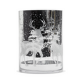 Winter Forest Scene Large Glass Cachepot | TC82206