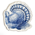 Blue and White Porcelain Turkey Plate | TC82113