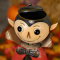 Pumpkin Vampire Candy Holder