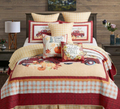 Happy Fall Y'all Primitive Quilt Set - Yellow | DUKDQ10108