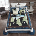 Bear Patch Primitive Quilt Set "Unexpected Visitors" | DUKDQ10109