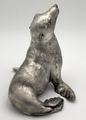 Silver Leaf Sea Lion Sculpture | BRWL2254