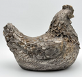 Gilded Hen Sculpture