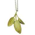 Sage Pendant Necklace Petite Herb | Michael Michaud Jewelry | SS8952BZ
