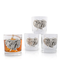 Set of 4  Elephant Head Highball Glasses | ACD401J23