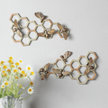 Honeycomb and Bee Wall Plaques | 35124 | SPI Home