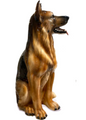 German Shepard Ceramic Dog Sculpture | INTANI2353