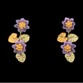 Giverny Water Lilies Dangle Post Earrings | SS3470BZ