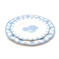 Set of 4 Melamine Hydrangea Dinner Plates | TC54597