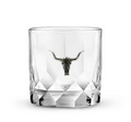 Longhorn Skull Classic Rocks Glasses Set of 2 | M-CLASSICROCKSLONGSK