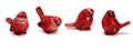  Set of 4 Red Cardinal Miniature Sculptures | TC82054
