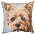 Silky Yorkie Indoor/Outdoor Throw Pillow | MWWSLSKY