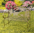 Grizzly Bear Iron Bench | ZLIZR220862-GR