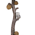 Owl on Pine Branch Lamp | AHSL2573BN-U1