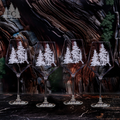 Set of 4 Pine Tree Crystal Red Wine Glasses | Evergreen Crystal | EC671-TR-61/4