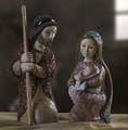  Ceramic Nativity Holy Night Mary & Joseph |  De Rosa | DER3012