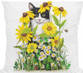 Daisy Cat Indoor Outdoor Pillow | MCMLT2502